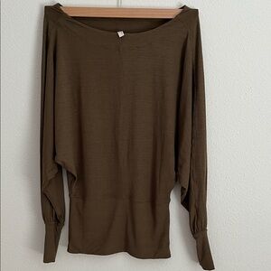 FP movement olive green Women's Top, size XS